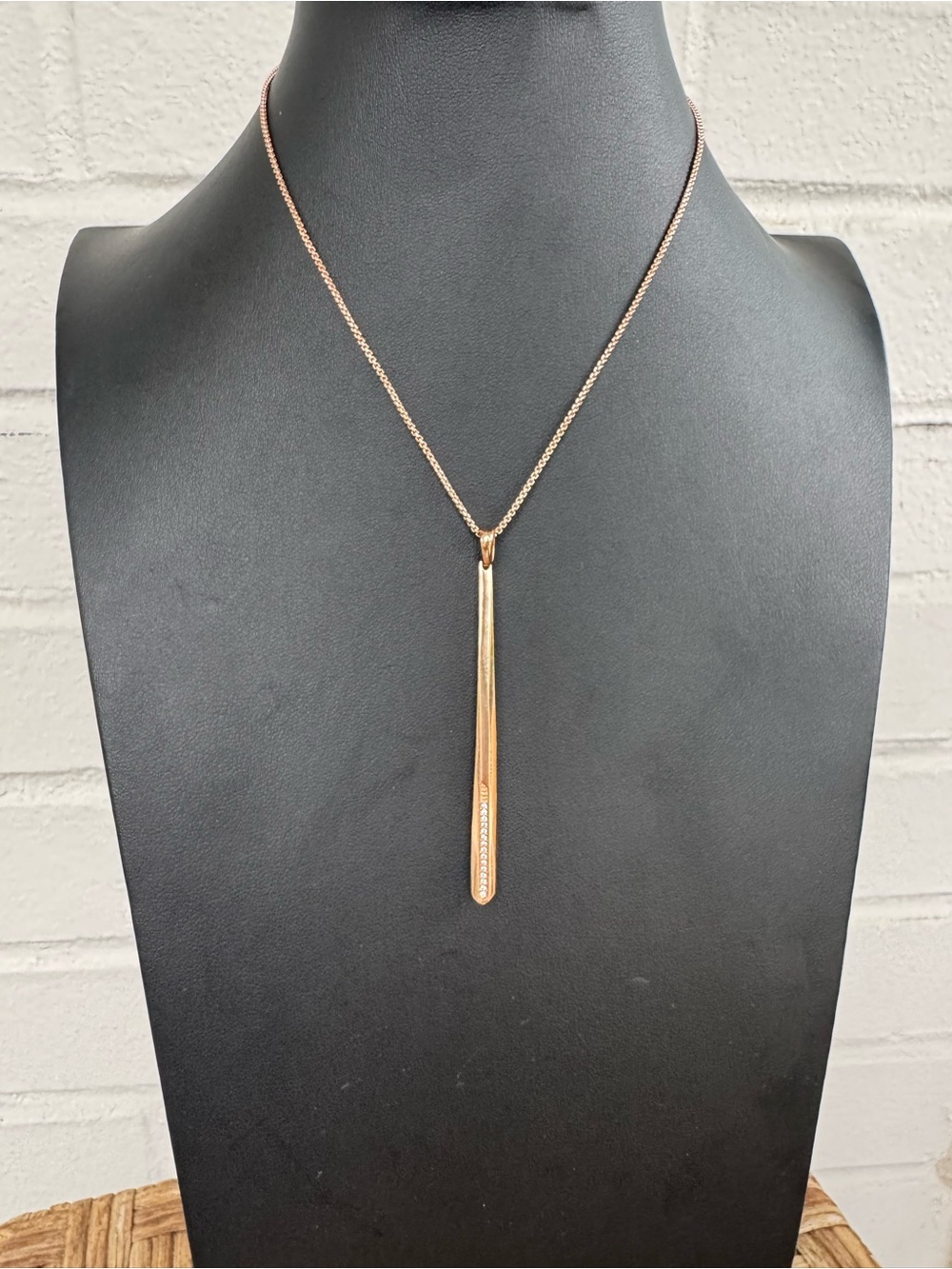 Kendra Scott Ro Rose Gold & Crystal Pendant Necklace